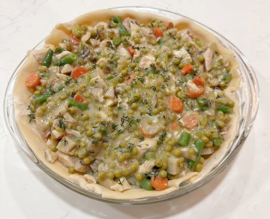 Chicken Pot Pie with Garden Goodies!