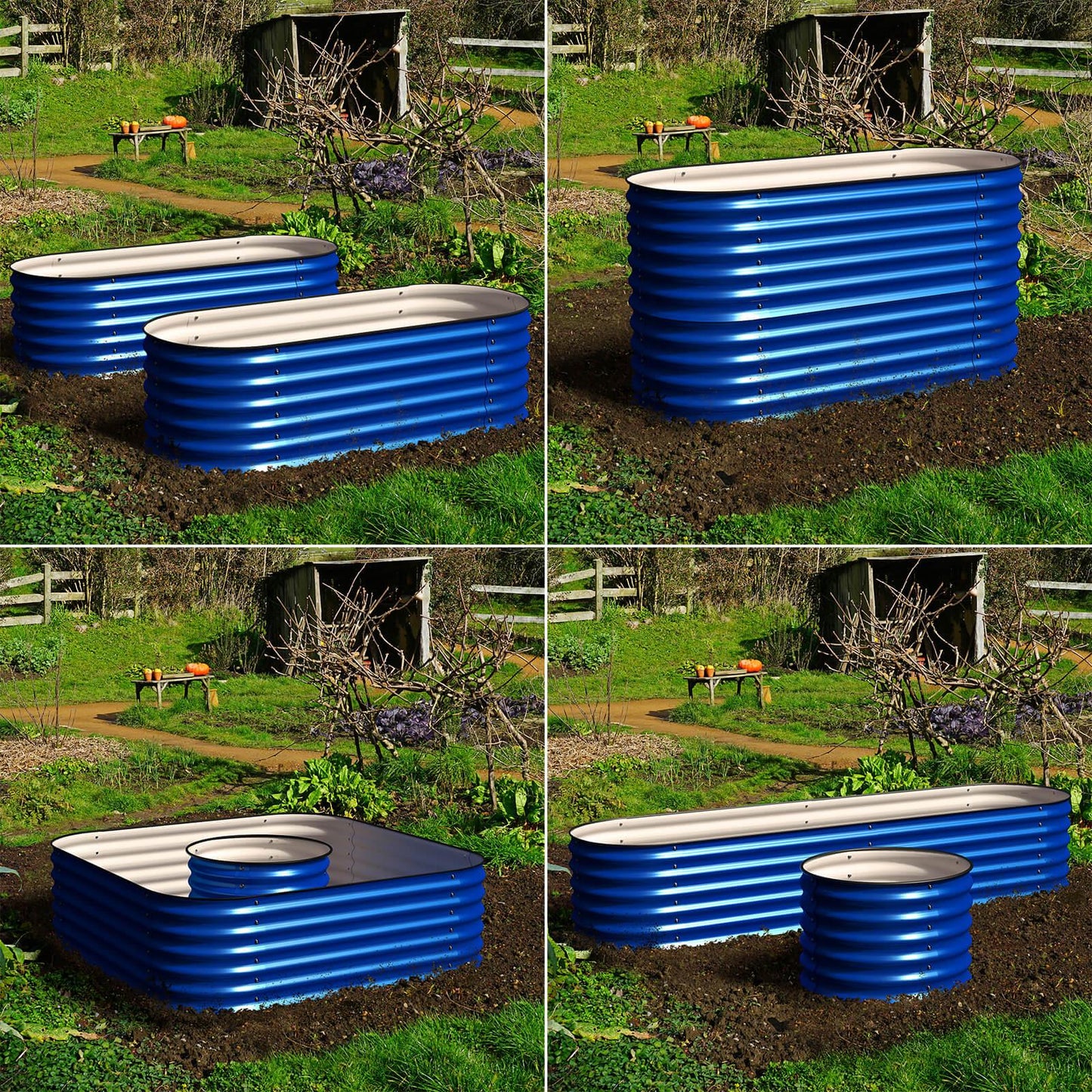 Olle 4-Style Modular Galvanized Raised Garden Beds [Build 1 of 4 Configurations]