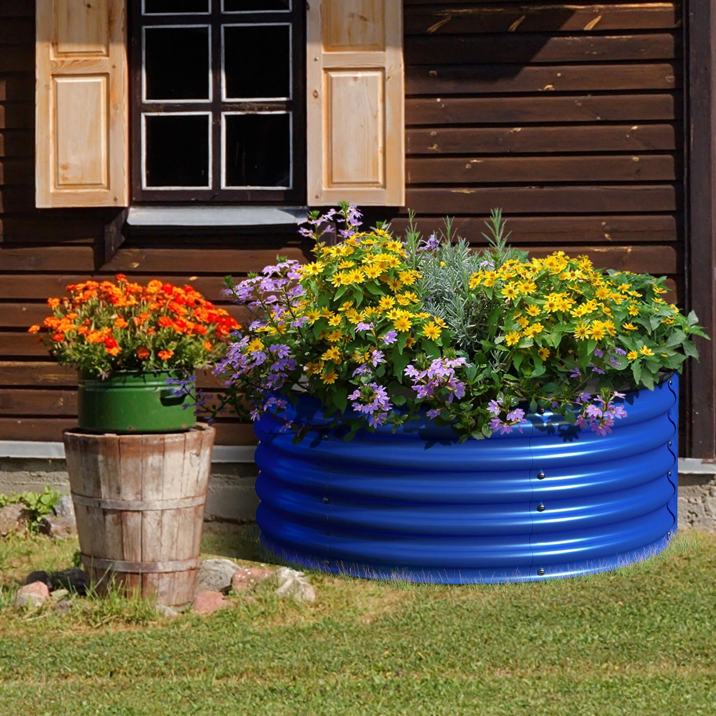 Half-Moon Garden Box Kit: Elegant & Space-Saving Raised Bed 🌼