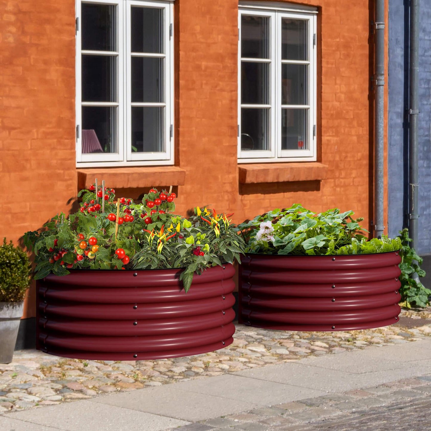 Half-Moon Garden Box Kit: Elegant & Space-Saving Raised Bed 🌼