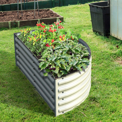 Half-Moon Garden Box Kit: Elegant & Space-Saving Raised Bed 🌼